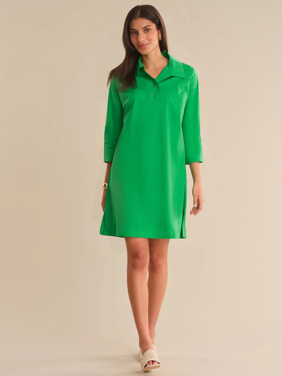 89th & Madison Collared Popover Shift Dress