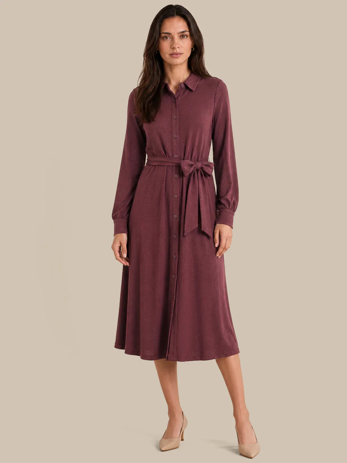 burgundy windsor dress 89th & Madison Belted Shirt Cream Tulle Dress for Deep Red Fit 231009GoogleF Size:UK11 / EU45 / US12