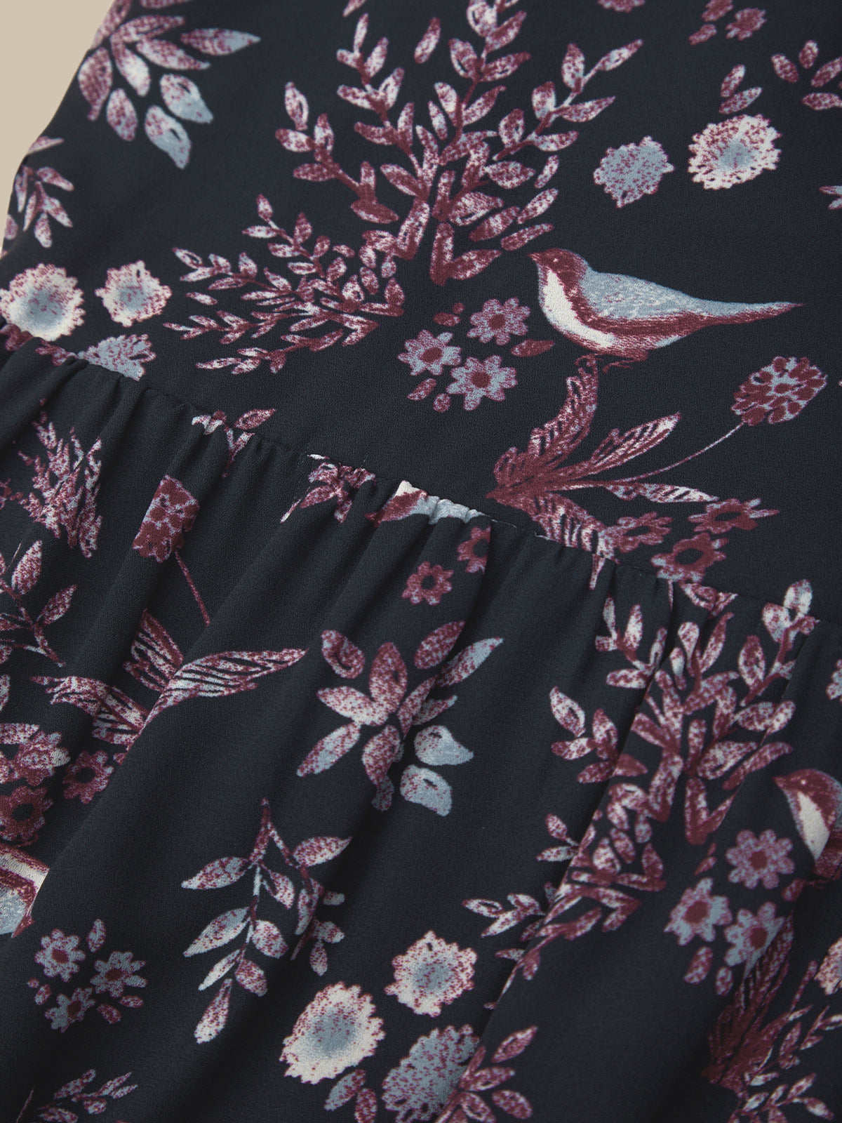 Floral Tie Waist Midi Dress