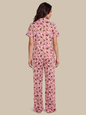 Print Short Sleeve Pajamas Set