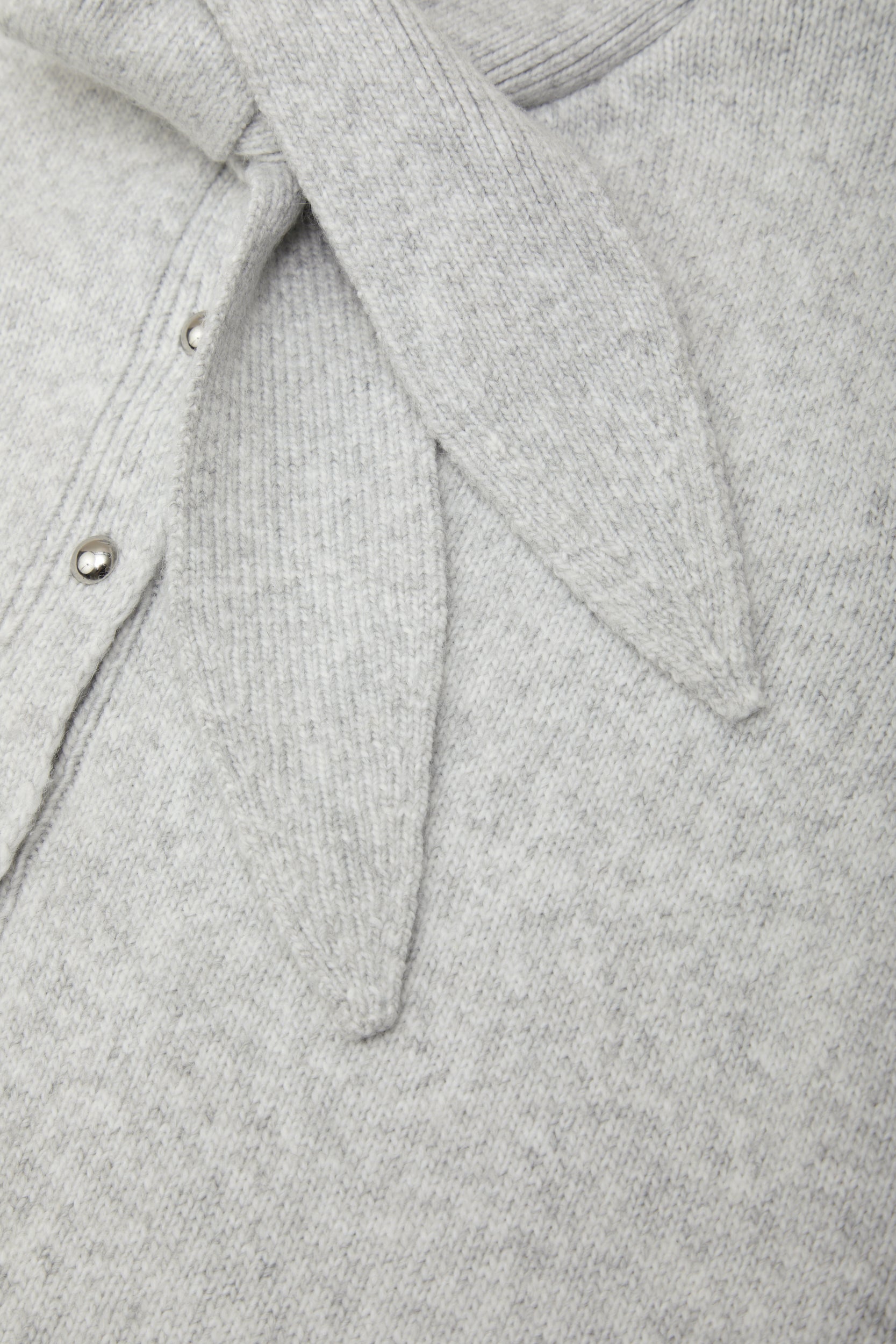 Tie Neck Short Sleeve Cardigan
