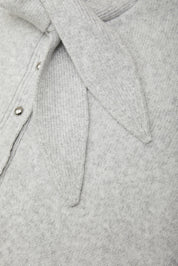 Tie Neck Short Sleeve Cardigan