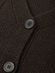 Cable Knit V-Neck Cardigan
