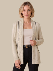 J-Pocket Bobble Knit Cardigan