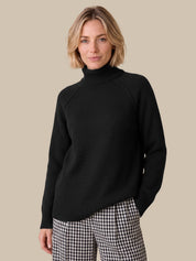 Raglan Sleeve Crewneck Sweater