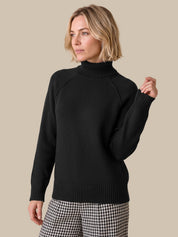 Raglan Sleeve Crewneck Sweater
