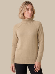 Raglan Sleeve Crewneck Sweater