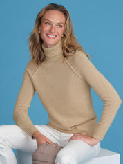 Raglan Sleeve Turtleneck Sweater