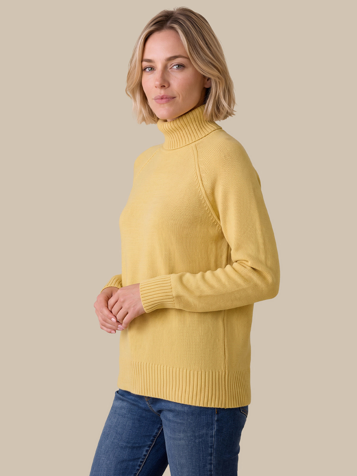 Raglan Sleeve Crewneck Sweater