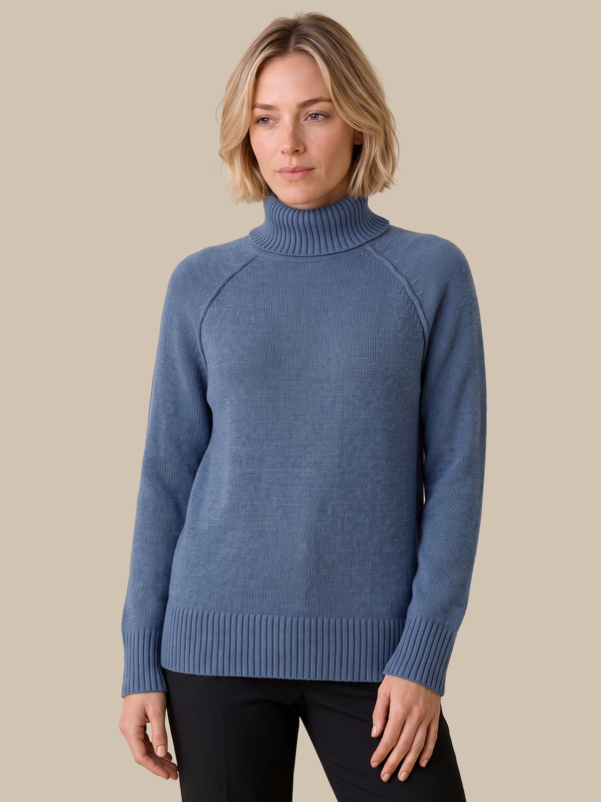 Raglan Sleeve Crewneck Sweater
