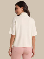 Turtleneck Short Sleeve Sweater