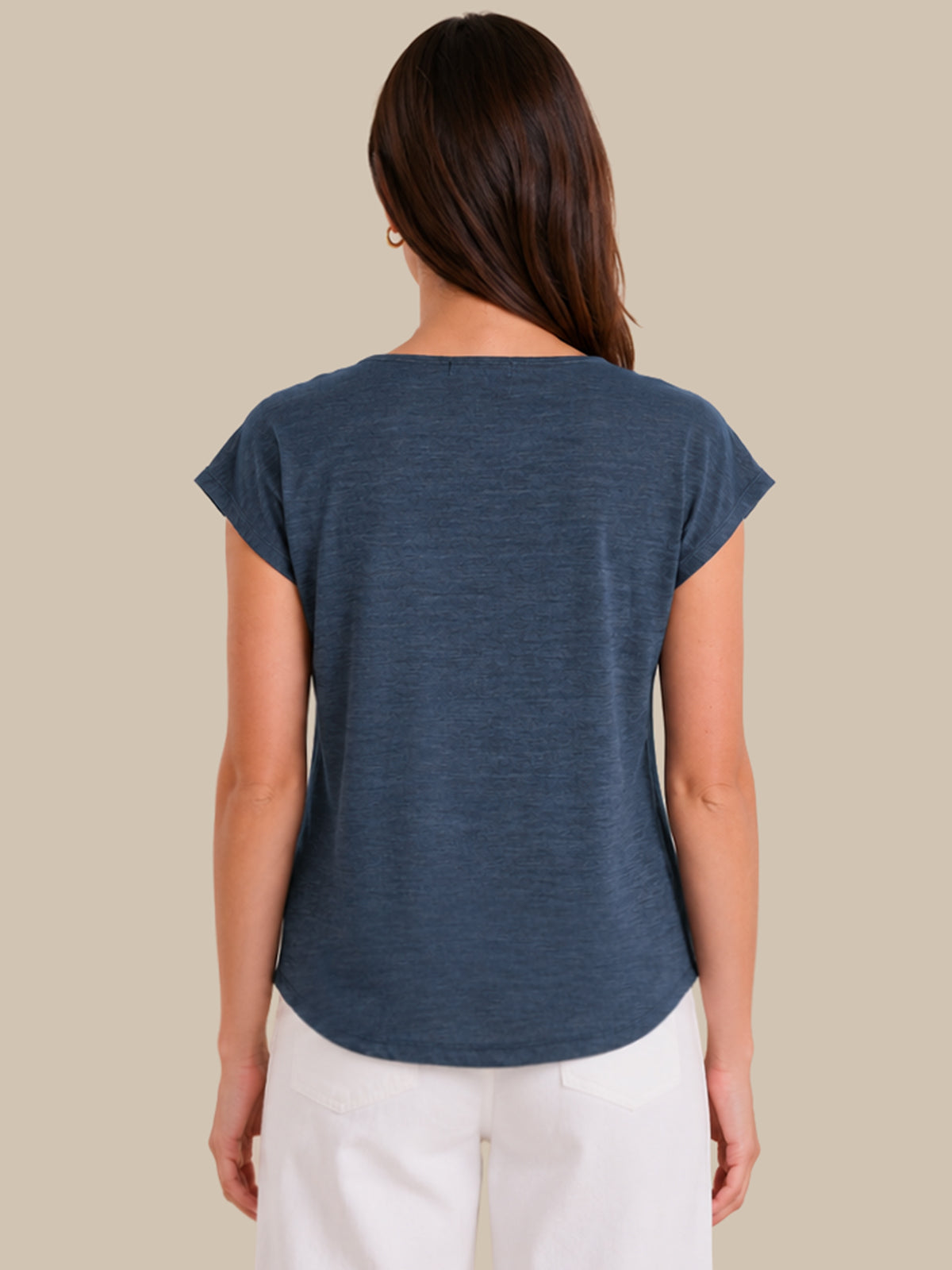 Zip Detail Dolman Sleeve Top