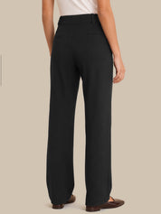 Luxe Ponte Straight Pull-On Pants