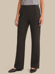 Luxe Ponte Straight Pull-On Pants