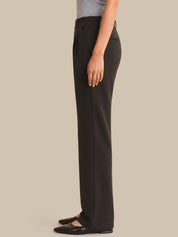 Luxe Ponte Straight Pull-On Pants