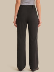 Luxe Ponte Straight Pull-On Pants