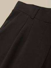 Luxe Ponte Straight Pull-On Pants