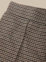 Pintuck Double Knit Wide Leg Pants