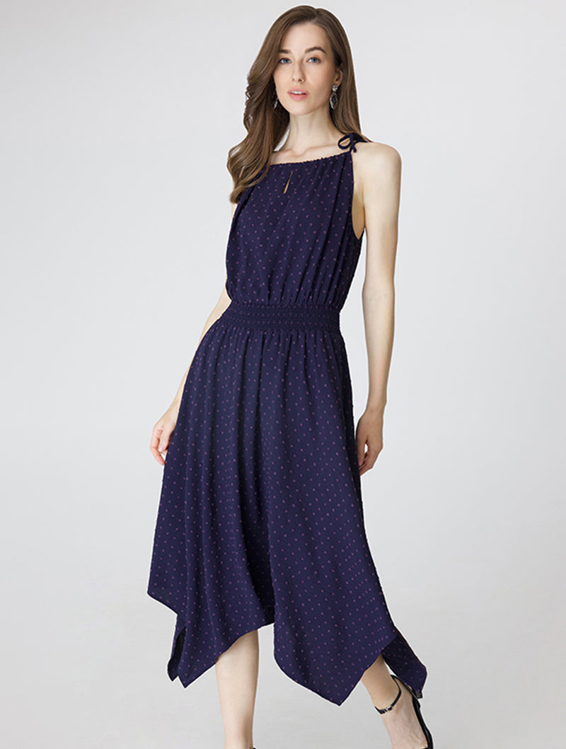 Halter Neck Midi Dress