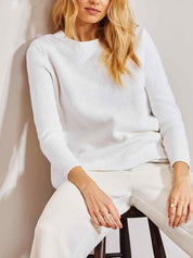 Crewneck Cotton Sweater