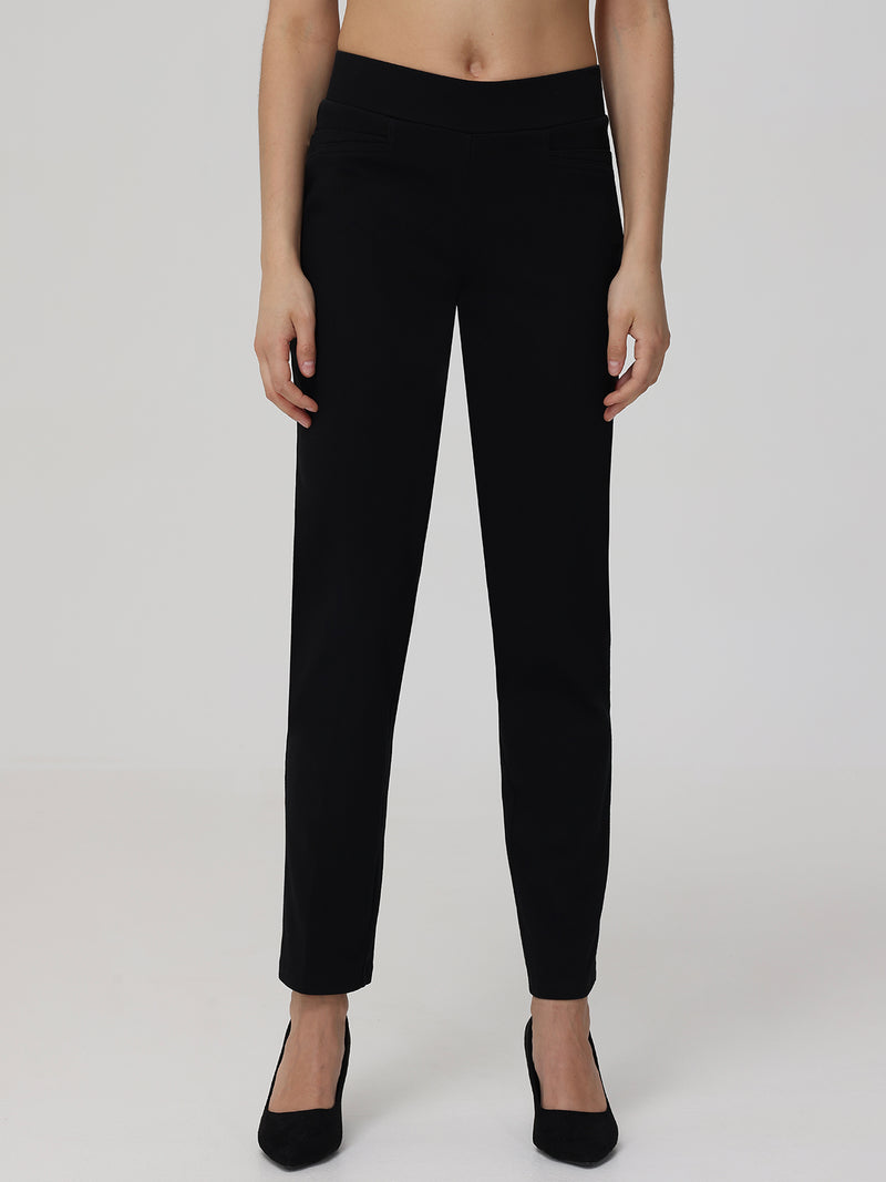 Pull-On Double L-Pocket Little Black Pants