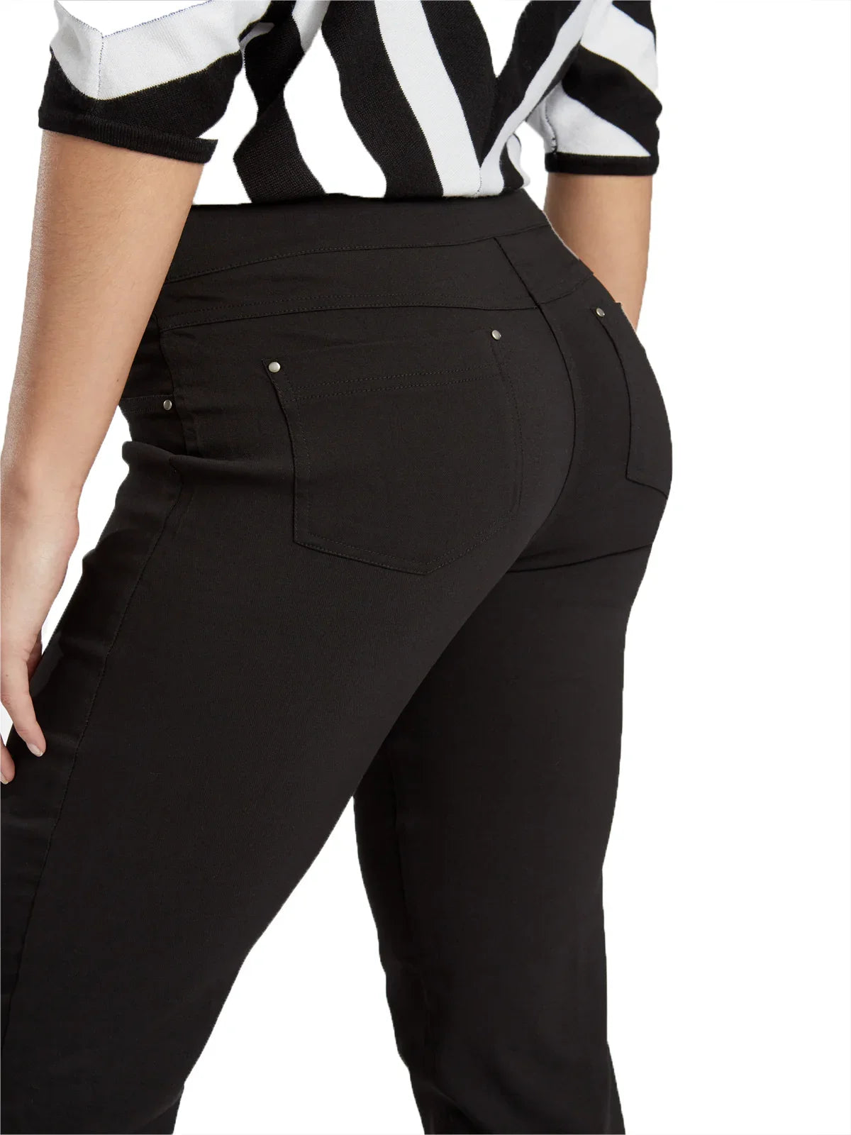 Millennium Faux Pocket Little Black Pants